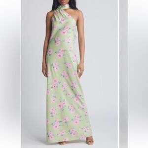 WAYF Floral One Shoulder Dress - S